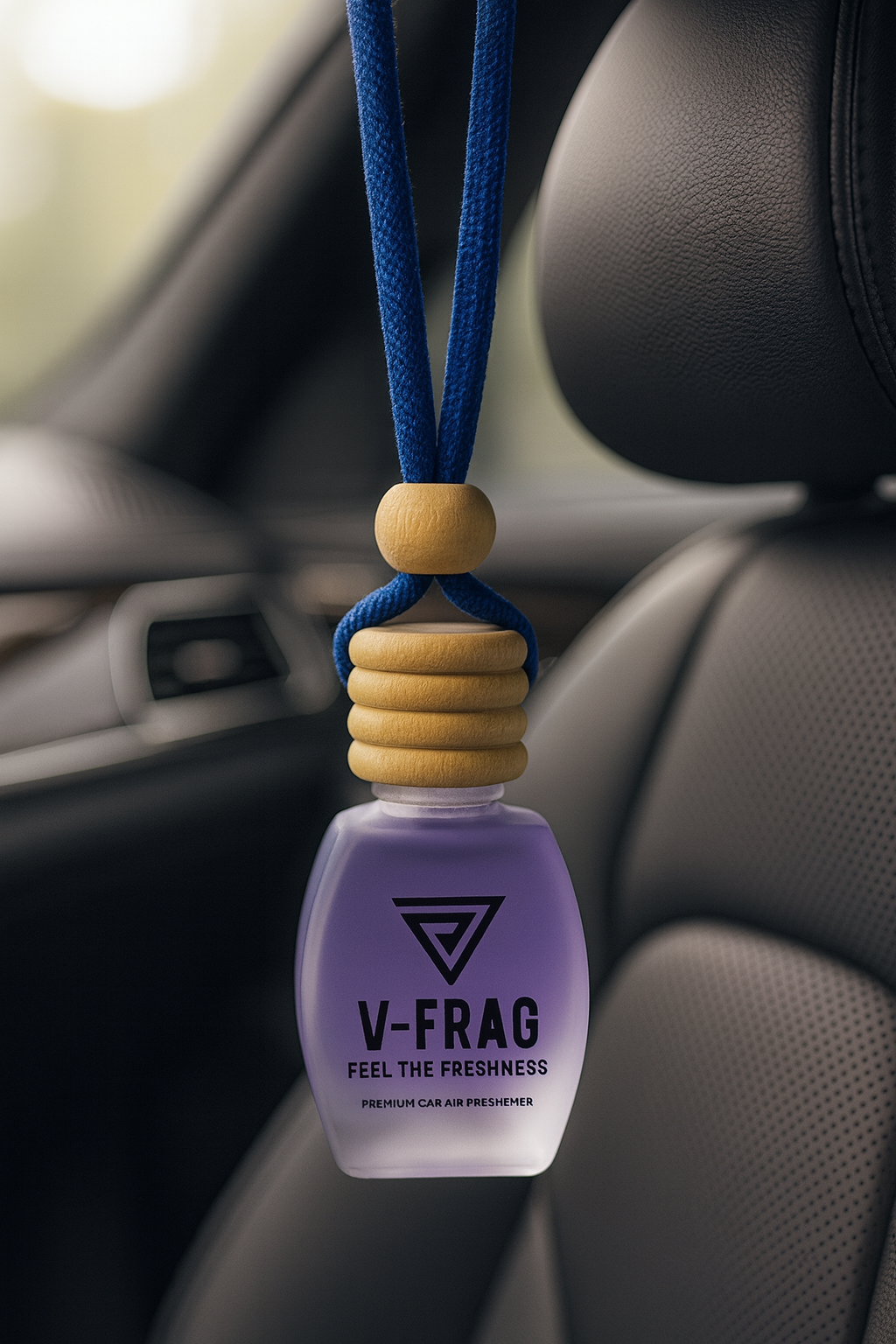 V-FRAG® Premium Car Air Freshener – Long-Lasting OCEAN Scent, Luxury Hanging Diffuser for Car & Home