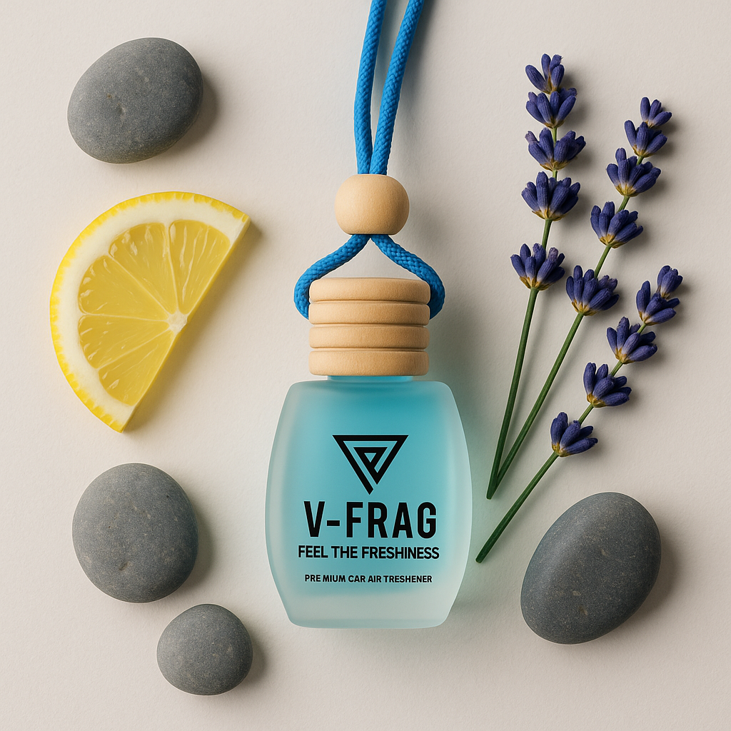 V-FRAG® Premium Car Air Freshener – Long-Lasting "COOL WATER"  Scent, Luxury Hanging Diffuser for Car & Home