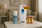 V-FRAG Automatic Air Freshener Dispenser VFA04 Full Set | Includes spray Refill (2800+ Sprays) & 2- Batteries - FREE Spray Trial! Get a 7ml Spray..FREE Shipping....