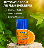 V-FRAG FRESH ORANGE Room Freshener  Spray Automatic Refill/Air Freshener refill - 250 ML - Fits all Machines using 250 ML / 300 ML bottles.(PACK -2)