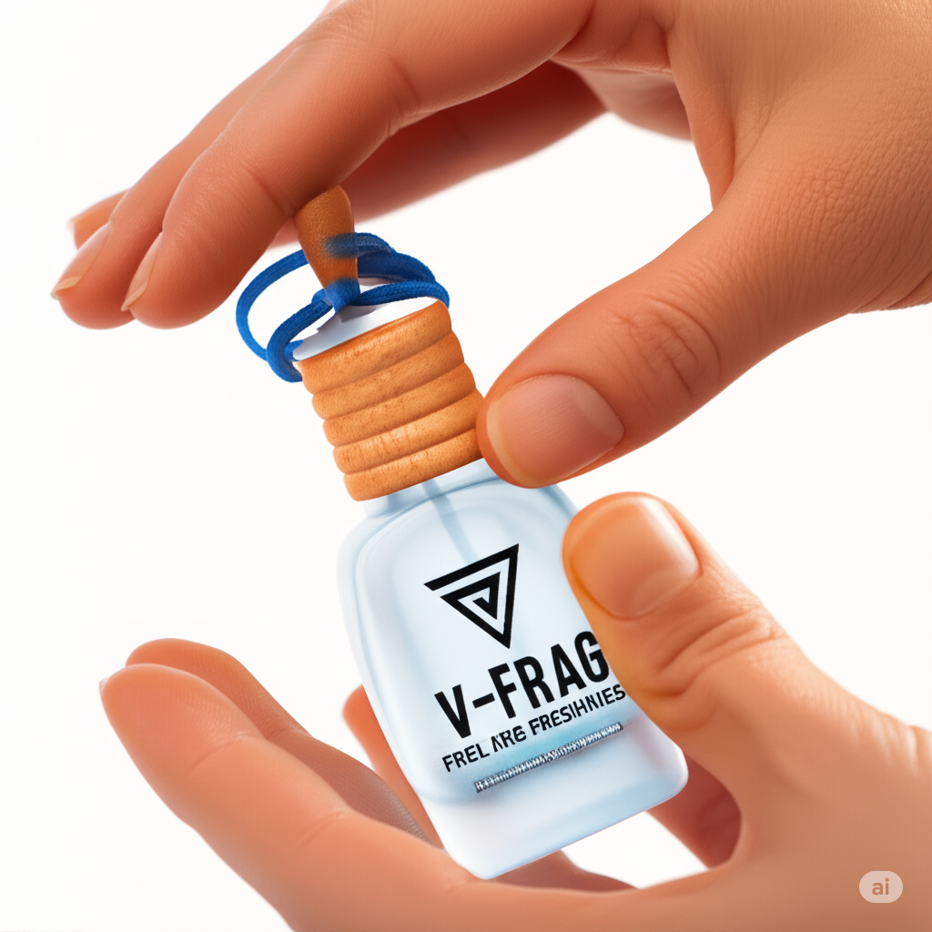 V-FRAG® Premium Car Air Freshener – Long-Lasting "BLUE WATER"  Scent, Luxury Hanging Diffuser for Car & Home