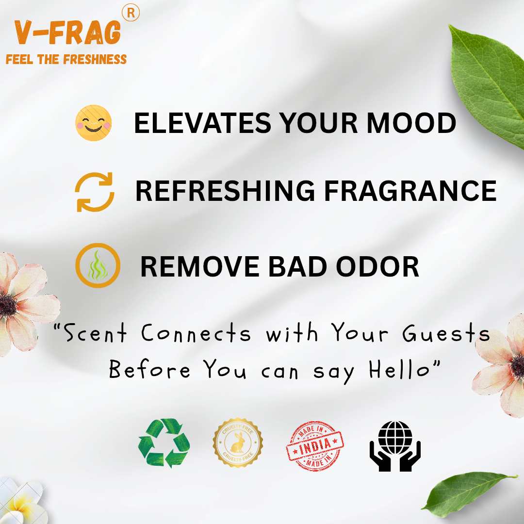 V-FRAG FRESH ORANGE Room Freshener  Spray Automatic Refill/Air Freshener refill - 250 ML - Fits all Machines using 250 ML / 300 ML bottles.(PACK -2)